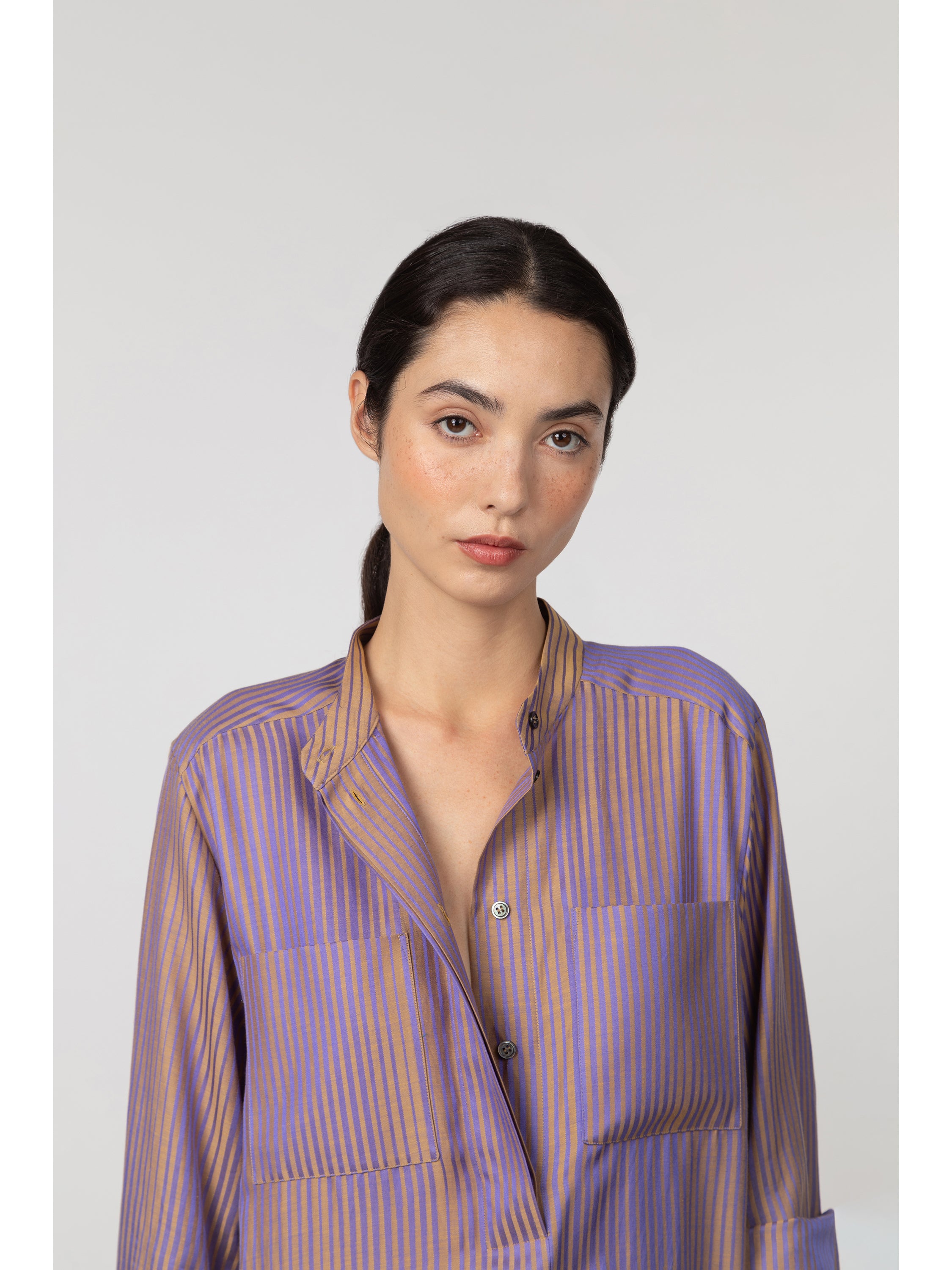purple and gold dress shirt Half Purple/Gold 1911 Chenille Tee XL